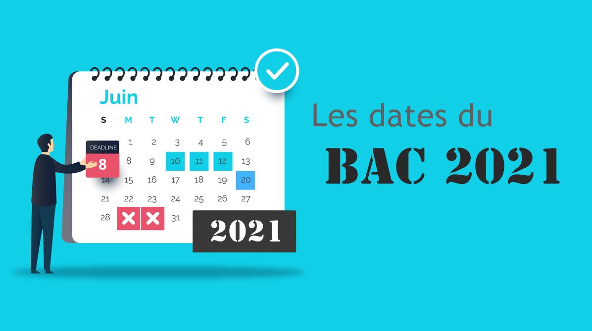 Calendrier BAC 2021 - gmonbac