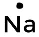 Schéma de Lewis de l'atome de sodium Na